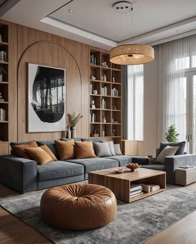 Luxury living room joinery and custom furniture Dubai