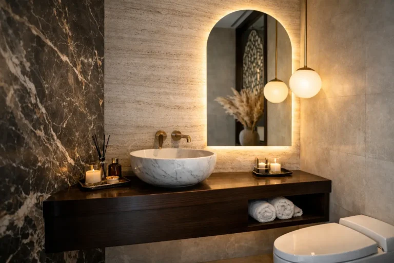 Powder Room Joinery by Al Khalaq, Dubai