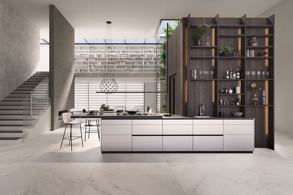 Modern kitchen interior design in Dubai